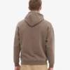 Sudadera con capucha extragrande de algodón orgánico - Marrón cedro