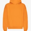 Sudadera con capucha extragrande de algodón orgánico - Naranja soleado