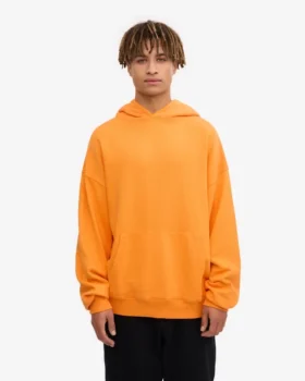 Sudadera con capucha extragrande de algodón orgánico – Naranja soleado