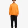 Sudadera con capucha extragrande de algodón orgánico - Naranja soleado