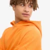 Sudadera con capucha extragrande de algodón orgánico - Naranja soleado