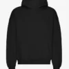 Sudadera con capucha extragrande de algodón orgánico - Negro intenso