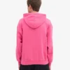 Sudadera con capucha extragrande de algodón orgánico - Rosa chicle