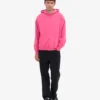 Sudadera con capucha extragrande de algodón orgánico - Rosa chicle