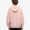 Sudadera con capucha extragrande de algodón orgánico - Rosa descolorido