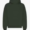 Sudadera con capucha extragrande de algodón orgánico - Verde cazador