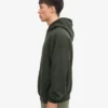 Sudadera con capucha extragrande de algodón orgánico - Verde cazador