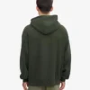 Sudadera con capucha extragrande de algodón orgánico - Verde cazador