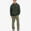 Sudadera con capucha extragrande de algodón orgánico - Verde cazador