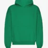 Sudadera con capucha extragrande de algodón orgánico - Verde Kelly