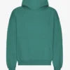Sudadera con capucha orgánica de corte oversize - Verde pino