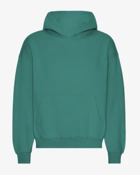 Sudadera con capucha orgánica de corte oversize - Verde pino