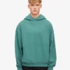 Sudadera con capucha orgánica de corte oversize - Verde pino