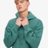 Sudadera con capucha orgánica de corte oversize - Verde pino