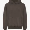 Sudadera con capucha orgánica oversize - Barro descolorido