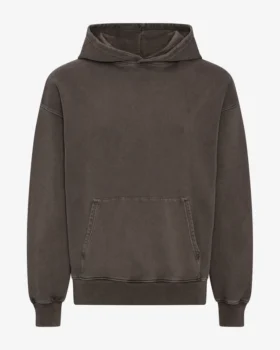 Sudadera con capucha orgánica oversize - Barro descolorido