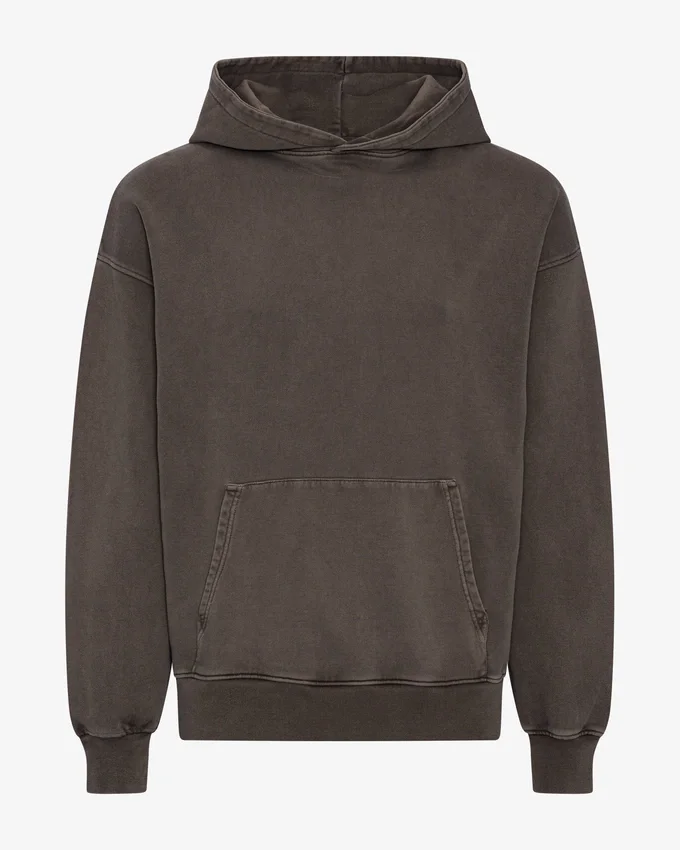 Sudadera con capucha orgánica oversize - Barro descolorido