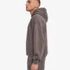 Sudadera con capucha orgánica oversize - Barro descolorido