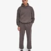 Sudadera con capucha orgánica oversize - Barro descolorido