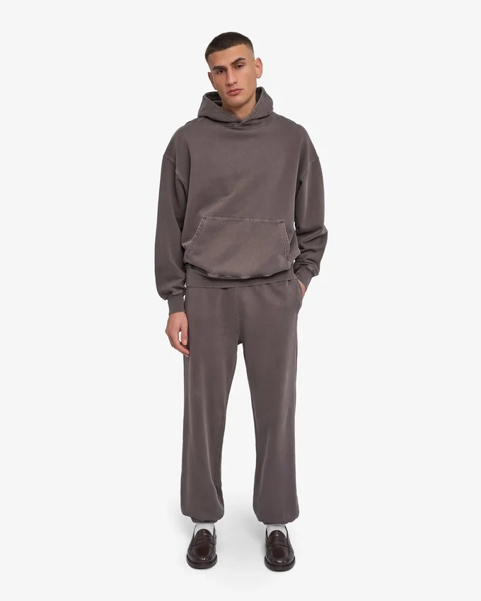 Sudadera con capucha orgánica oversize - Barro descolorido