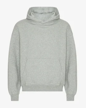 Sudadera con capucha orgánica oversize - Gris jaspeado