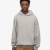 Sudadera con capucha orgánica oversize - Gris jaspeado
