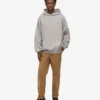 Sudadera con capucha orgánica oversize - Gris jaspeado