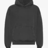 Sudadera con capucha orgánica oversize - Negro descolorido