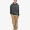 Sudadera con capucha orgánica oversize - Negro descolorido