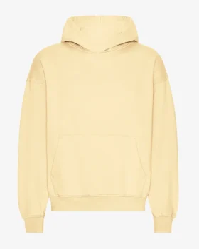 Sudadera con capucha oversize de algodón orgánico - Amarillo suave
