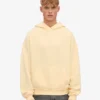 Sudadera con capucha oversize de algodón orgánico - Amarillo suave