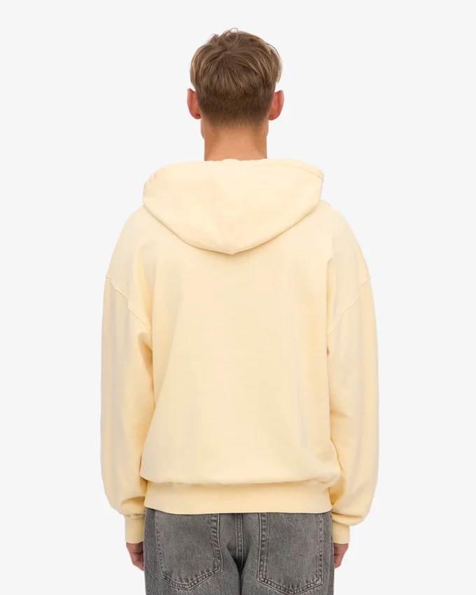 Sudadera con capucha oversize de algodón orgánico - Amarillo suave