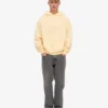 Sudadera con capucha oversize de algodón orgánico - Amarillo suave