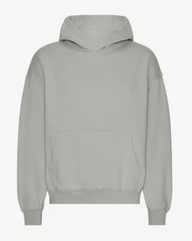 Sudadera con capucha oversize de algodón orgánico - Azul acero