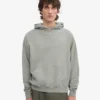 Sudadera con capucha oversize de algodón orgánico - Azul acero