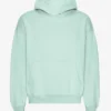 Sudadera con capucha oversize de algodón orgánico - Azul aguamarina claro
