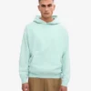 Sudadera con capucha oversize de algodón orgánico - Azul aguamarina claro