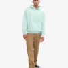Sudadera con capucha oversize de algodón orgánico - Azul aguamarina claro