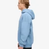 Sudadera con capucha oversize de algodón orgánico - Azul mar