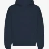 Sudadera con capucha oversize de algodón orgánico - Azul marino