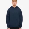 Sudadera con capucha oversize de algodón orgánico - Azul marino