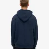 Sudadera con capucha oversize de algodón orgánico - Azul marino