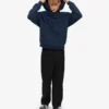 Sudadera con capucha oversize de algodón orgánico - Azul marino