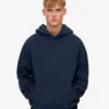 Sudadera con capucha oversize de algodón orgánico - Azul marino