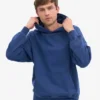 Sudadera con capucha oversize de algodón orgánico - Azul marino