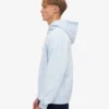 Sudadera con capucha oversize de algodón orgánico - Azul polar