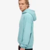 Sudadera con capucha oversize de algodón orgánico - Azul verdoso