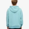 Sudadera con capucha oversize de algodón orgánico - Azul verdoso
