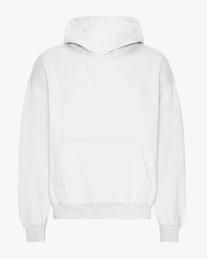 Sudadera con capucha oversize de algodón orgánico - Blanco óptico