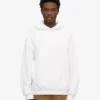 Sudadera con capucha oversize de algodón orgánico - Blanco óptico